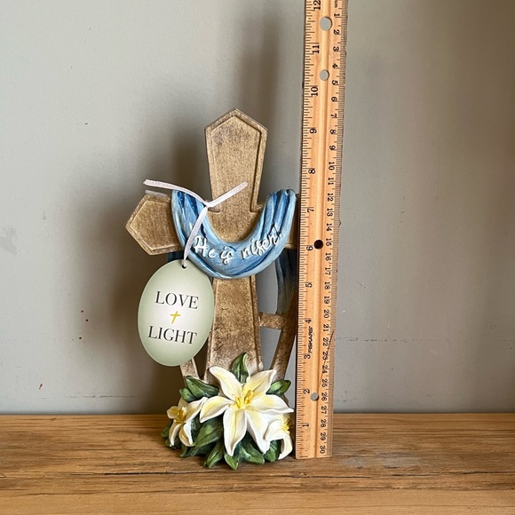 “He Is Risen" Standing Cross - Picture 7 of 8